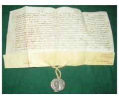 Bolla Papale del 1735 in bronzo