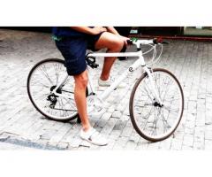 Bici mbm life 28" telaio 54 bicicletta bianca cambio shimano mtb