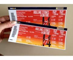 Due biglietti Rolling Stones Roma 22 giugno