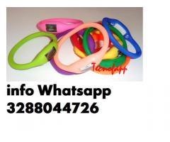Braccialetto in sillicone anione multicolori con orologio