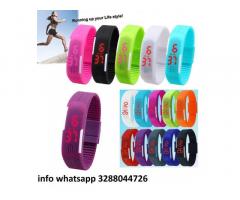 Orologio sport display led silicone uomo donna braccialetto